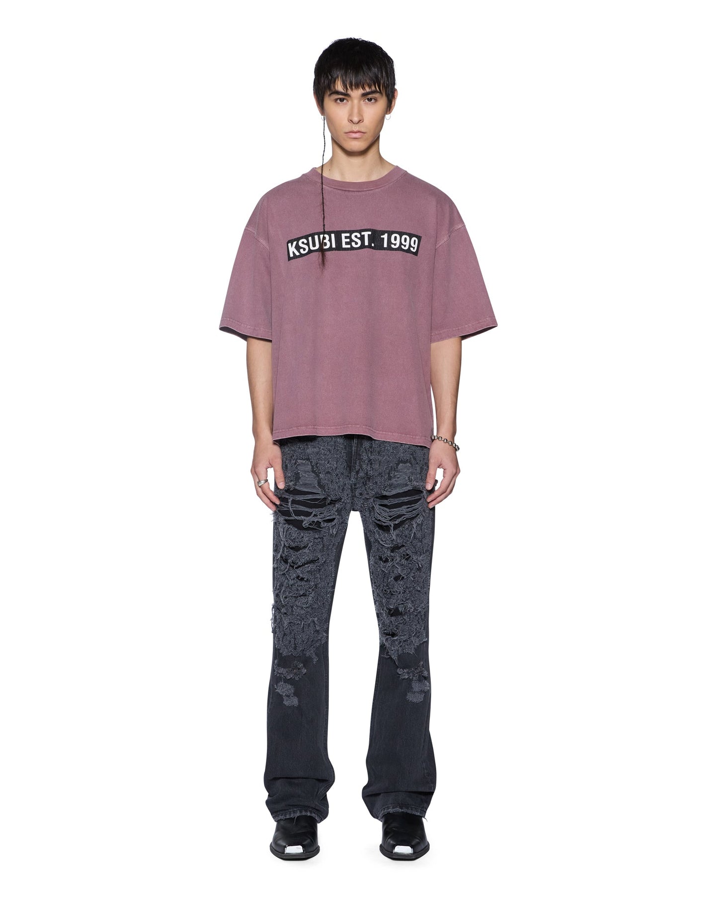 KINGS HALEN SS TEE VINTAGE PLUM