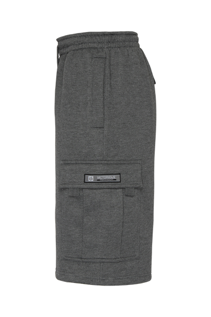 RESTRICT Baggy Fit Cargo Fleece Shorts