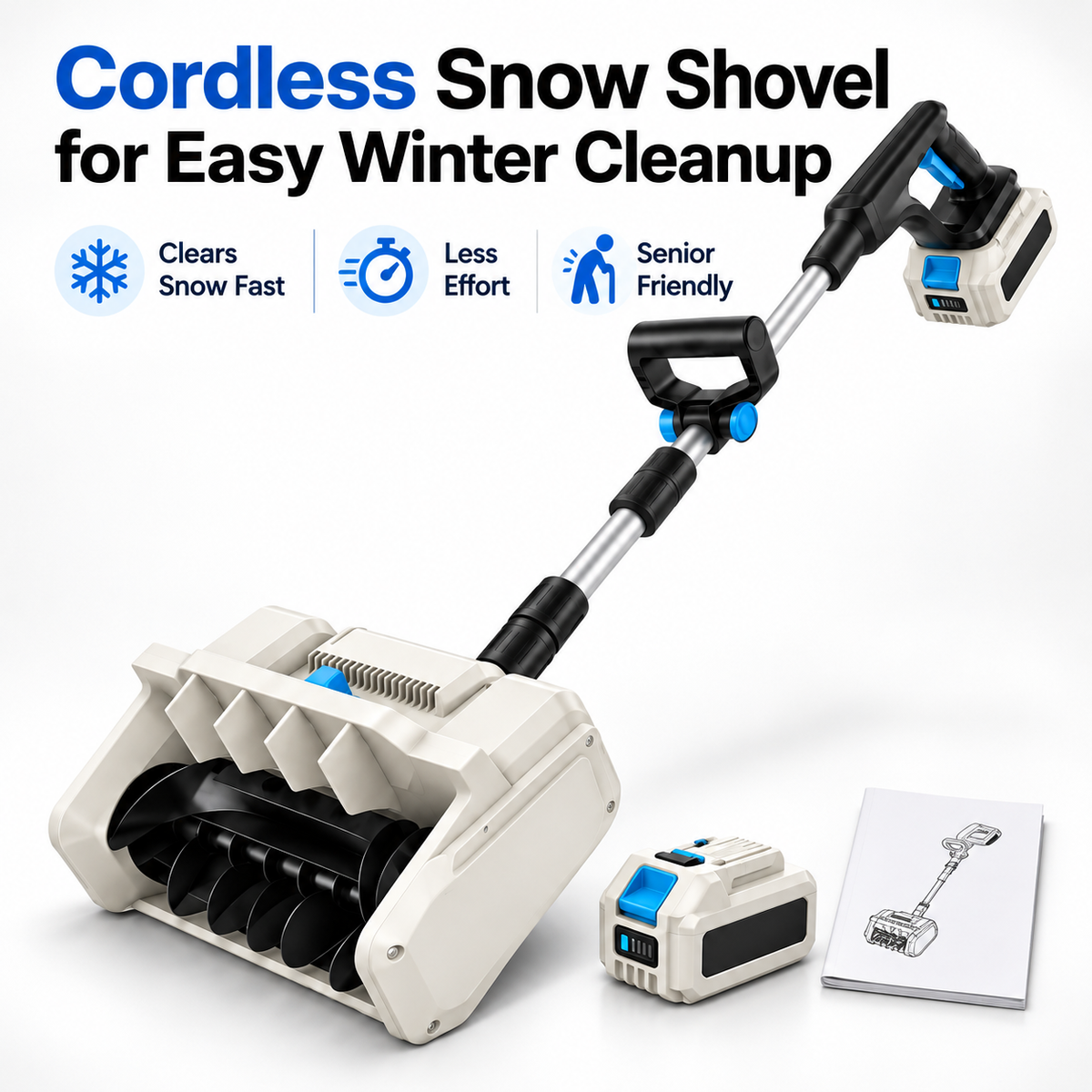 24V Cordless Electric Snow Shovel