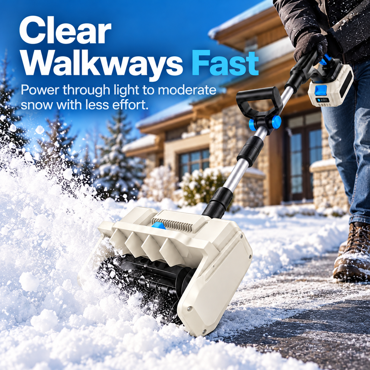 24V Cordless Electric Snow Shovel