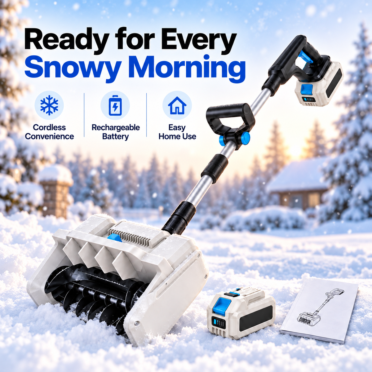 24V Cordless Electric Snow Shovel