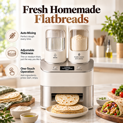 Automatic Flatbread Maker – Fresh Tortillas, Roti & Wraps at Home