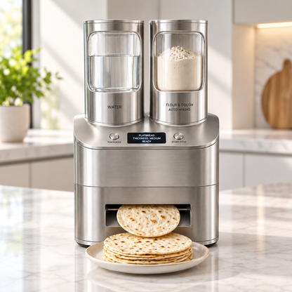 Automatic Flatbread Maker – Fresh Tortillas, Roti & Wraps at Home