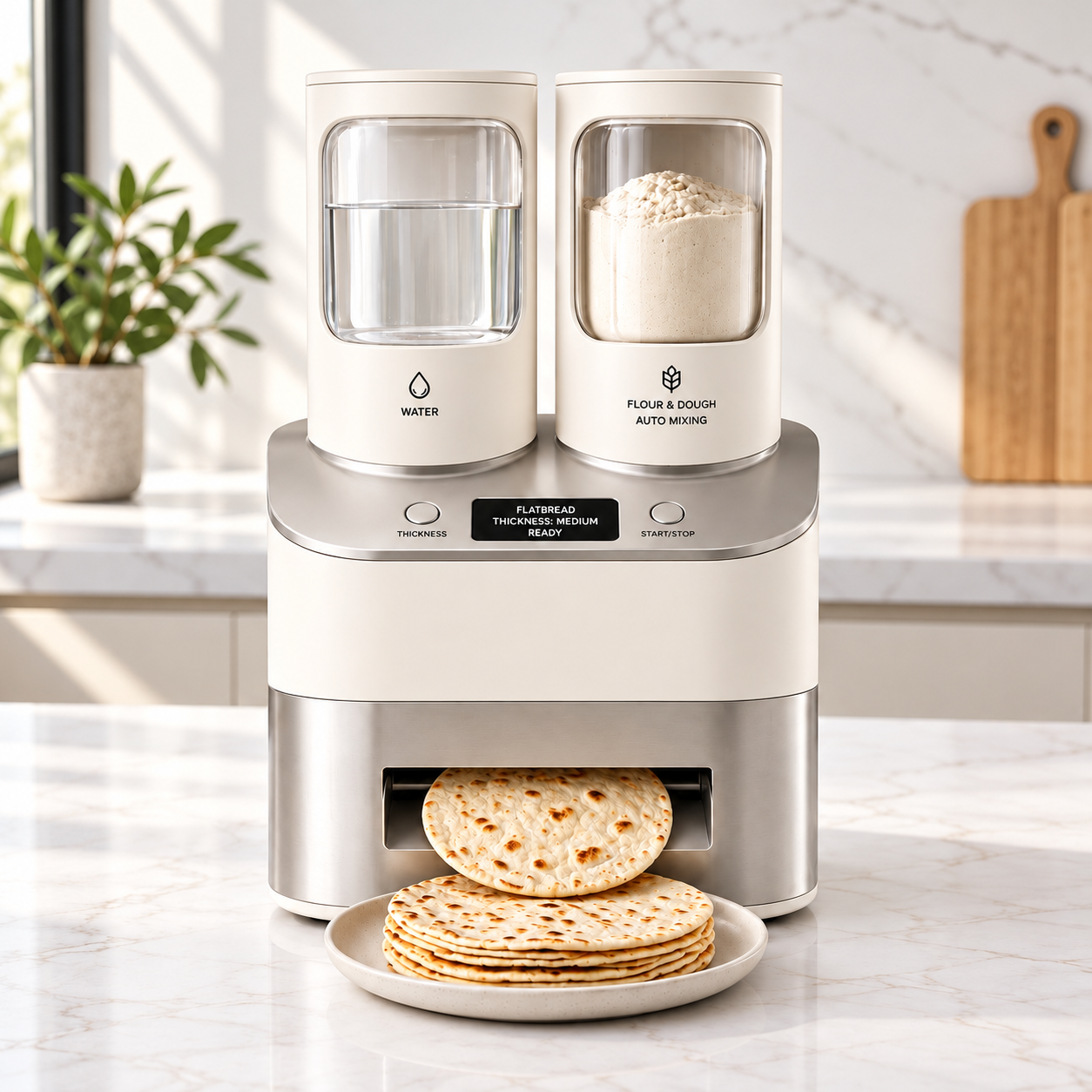 Full Automated Roti Maker Automatic Flatbread Maker – Fresh Tortillas, Roti & Wraps at Home – Larkvow