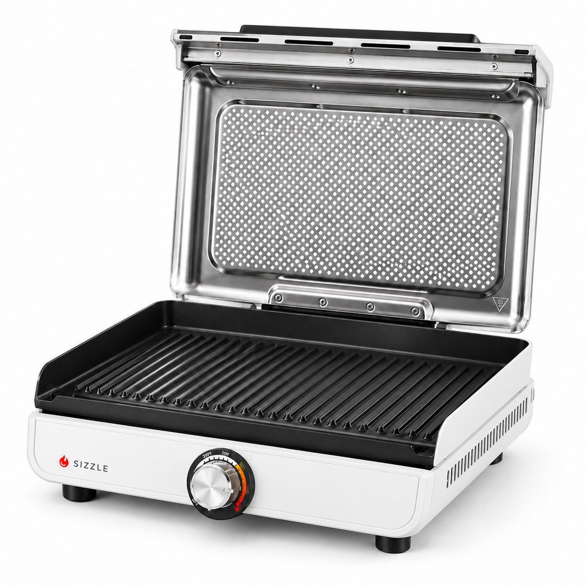 Electric Indoor Grill – Nonstick Smokeless-Style Grill for Steaks, Burgers & More (Two baking sheets)