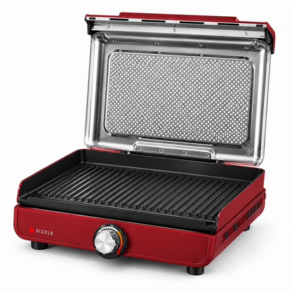 Electric Indoor Grill – Nonstick Smokeless-Style Grill for Steaks, Burgers & More (Two baking sheets)