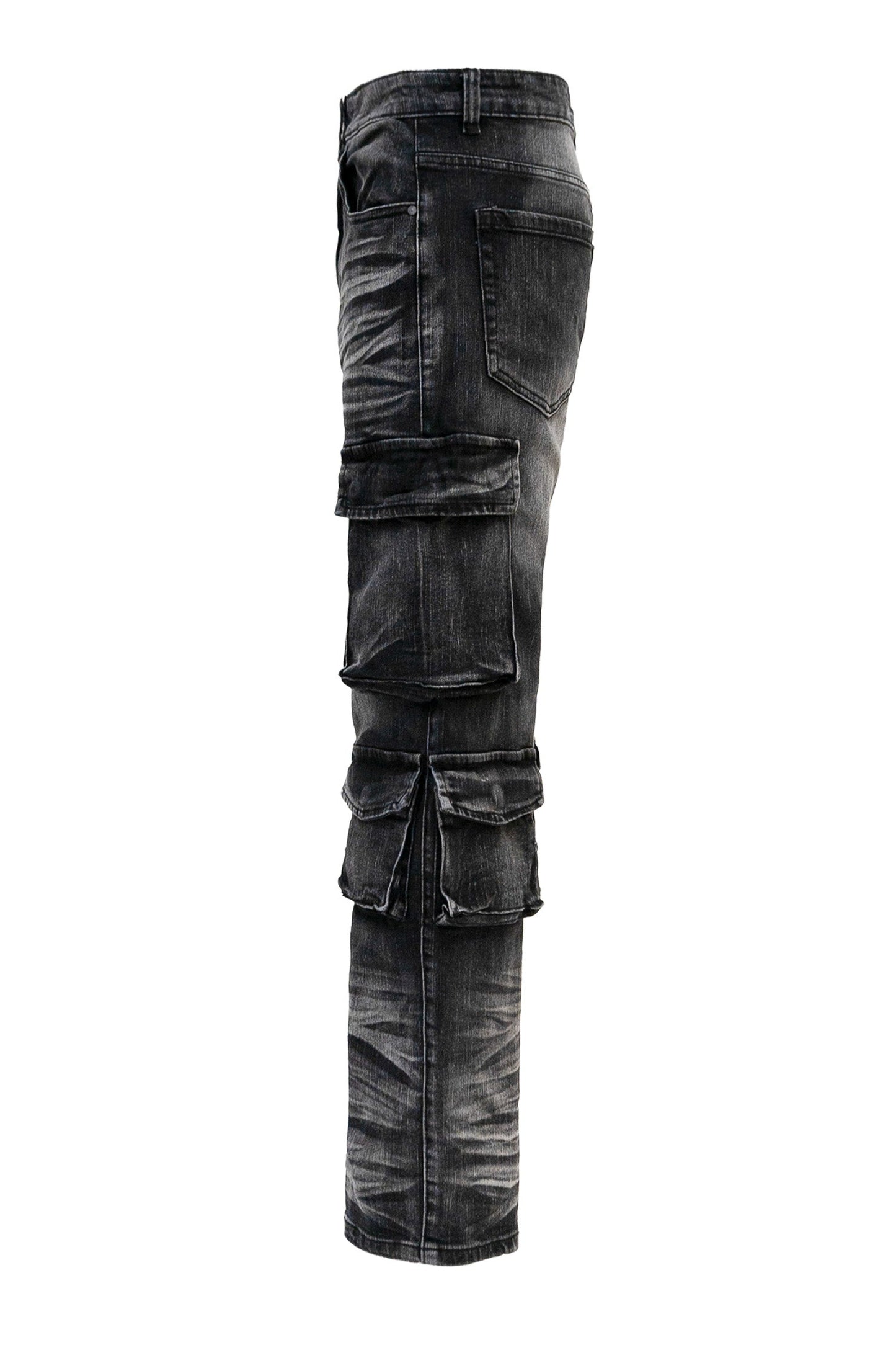 Men's Relaxed Fit Washed Utility Cargo Pants