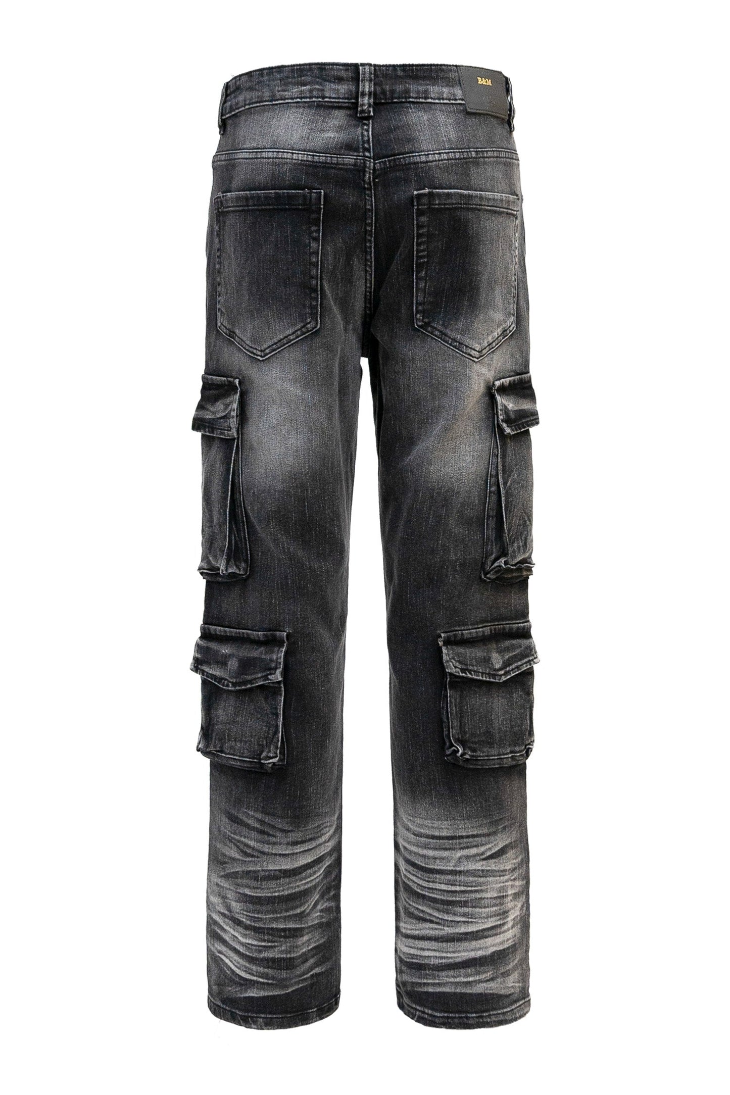 Men's Relaxed Fit Washed Utility Cargo Pants