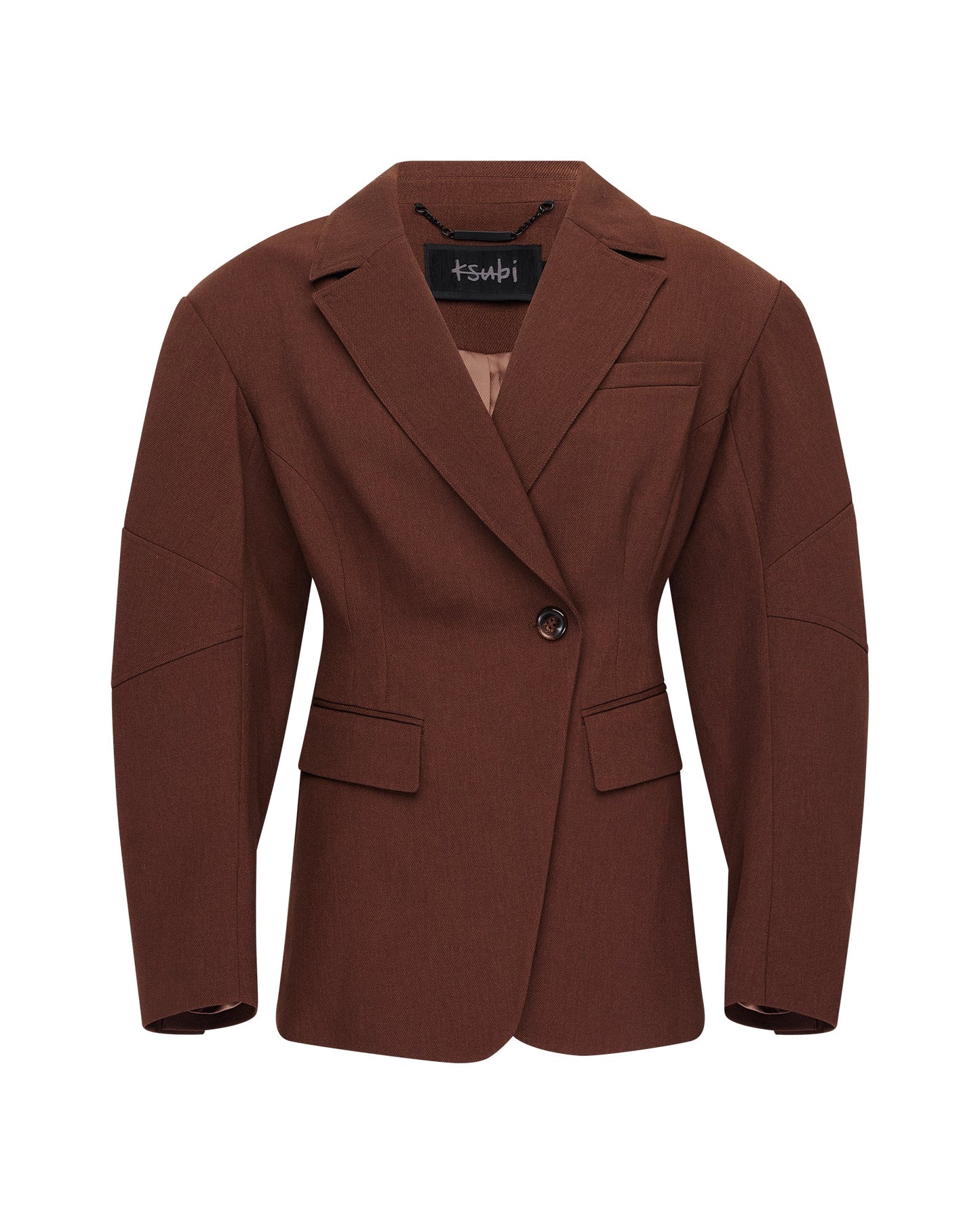DARE CINCHED BLAZER CHOCOLATE