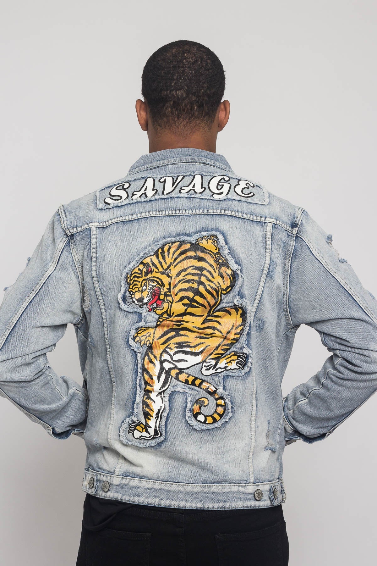 Savage Tiger Denim Jacket