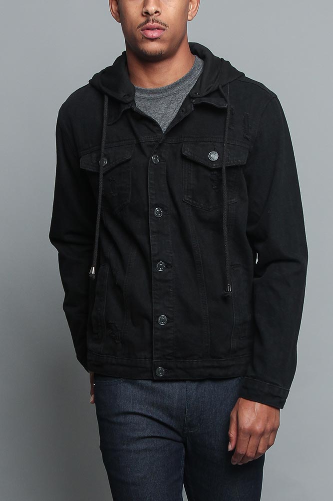 Hooded Denim Jacket