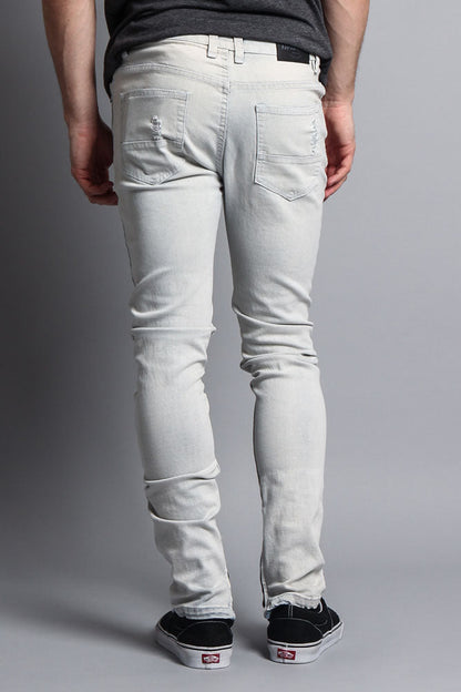 Scribbled Bleach Washed Jeans