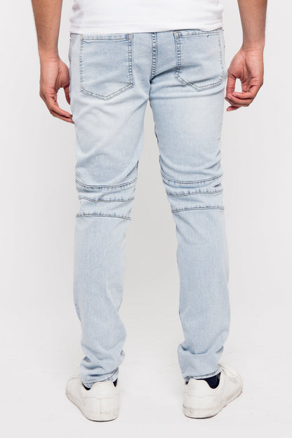 Moto Biker Denim Jeans