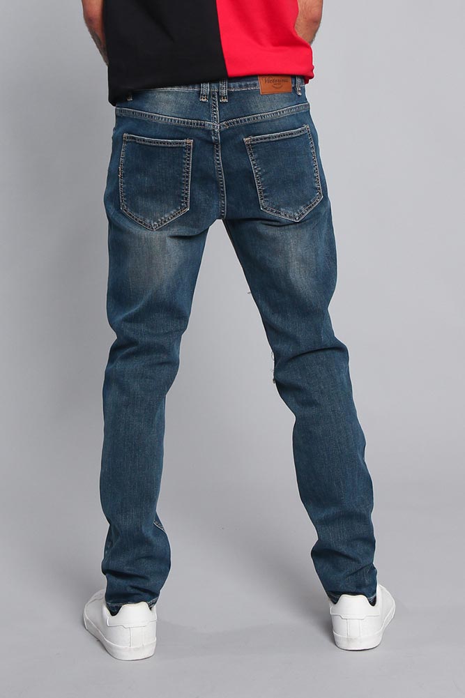 Distressed Denim Jeans
