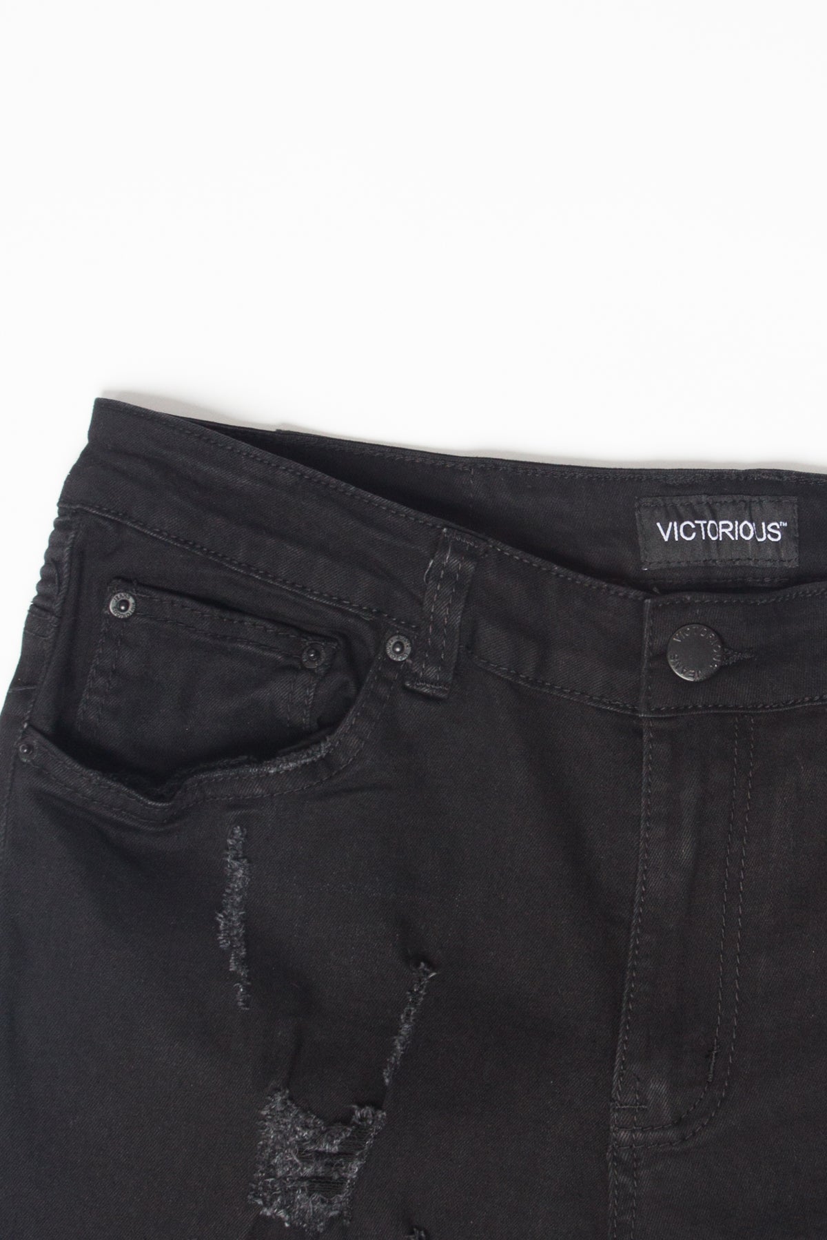 Distressed Scrunched Skinny Jeans