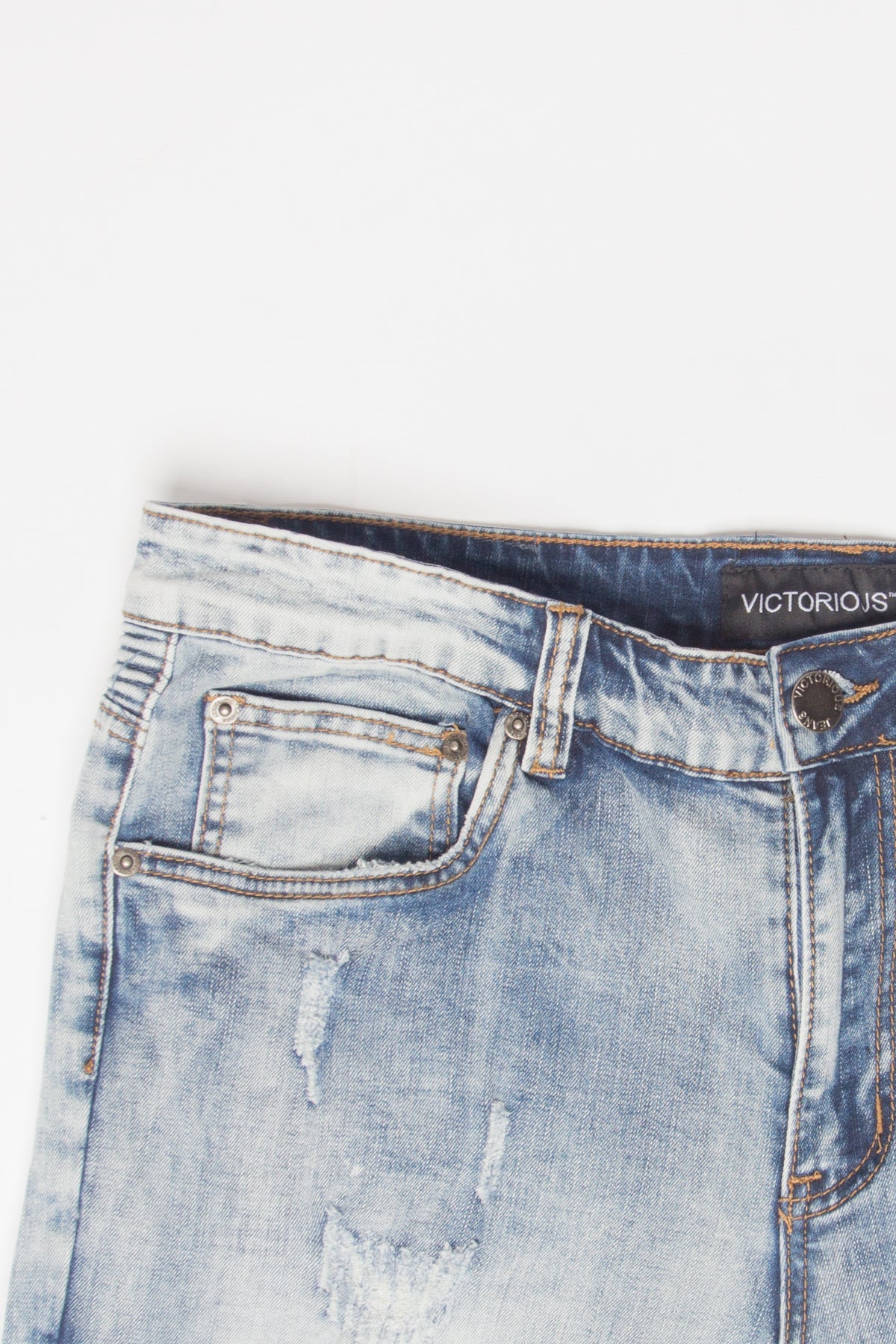 Distressed Scrunched Skinny Jeans