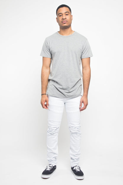 Scrunched Fold Illusion Jeans