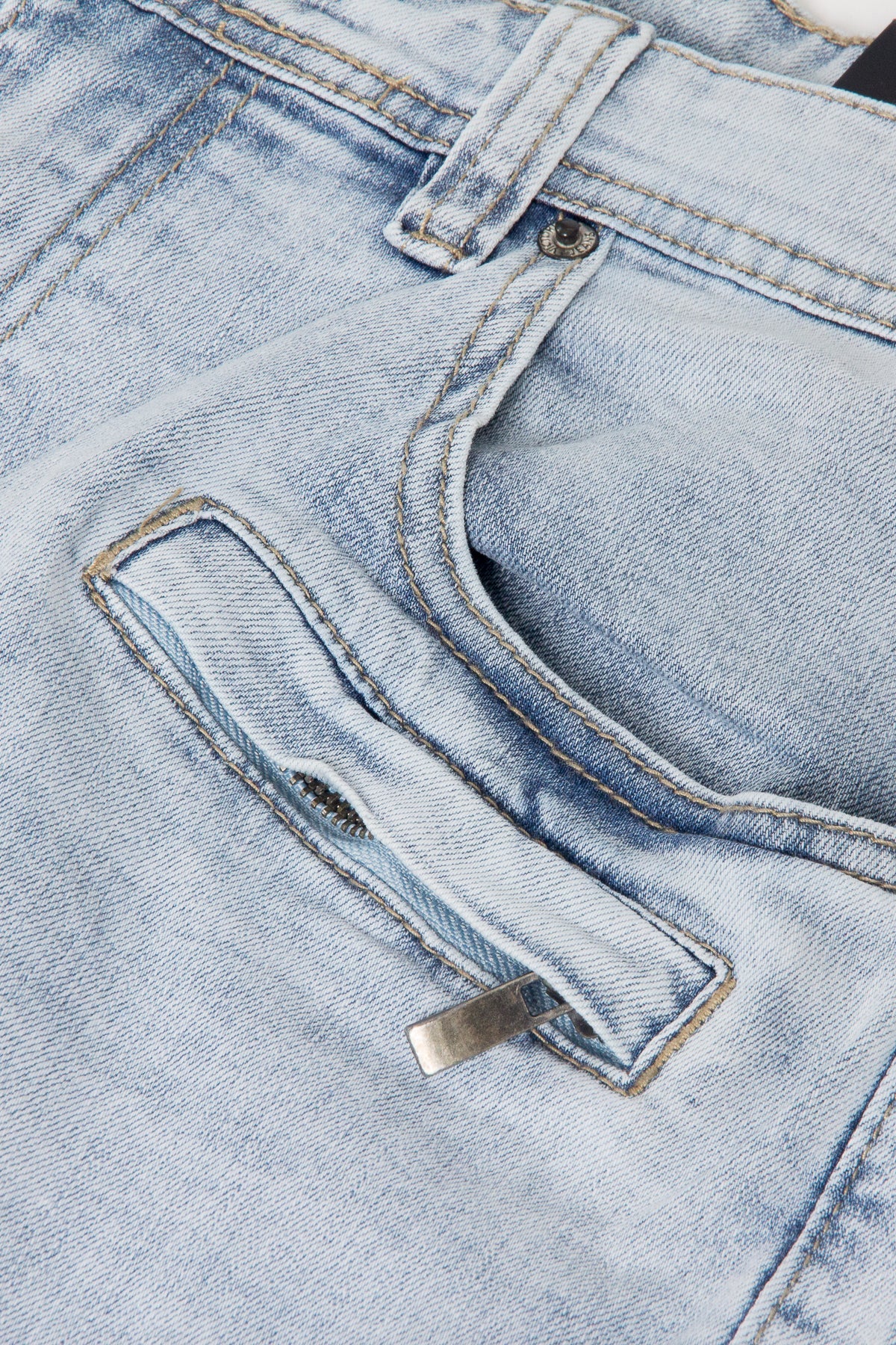 Moto Biker Denim Jeans