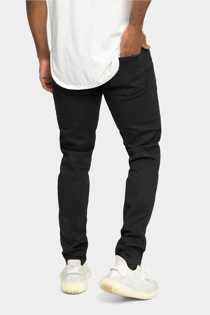 Stitch Stacked Moto Biker Denim Jeans