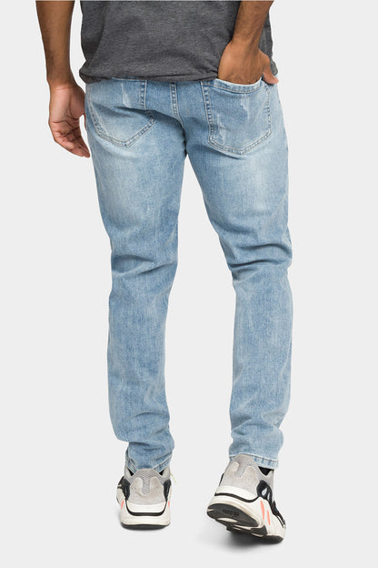 Distressed Bandana Paisley Patched Skinny Jeans