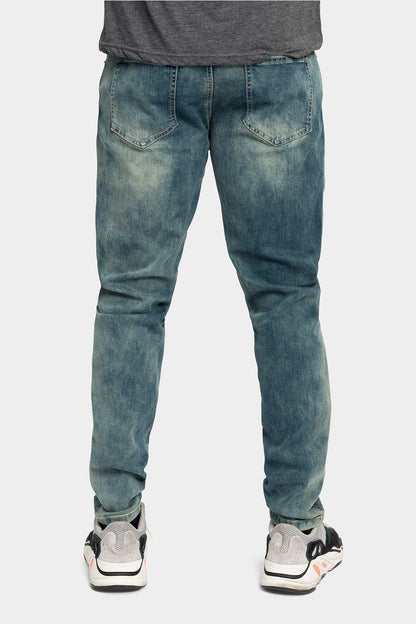 Moto Ribbed Skinny Denim Jeans