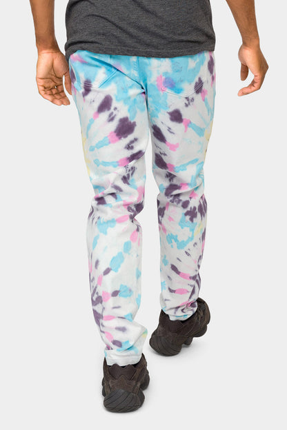 Spider Tie Dye Denim Jeans