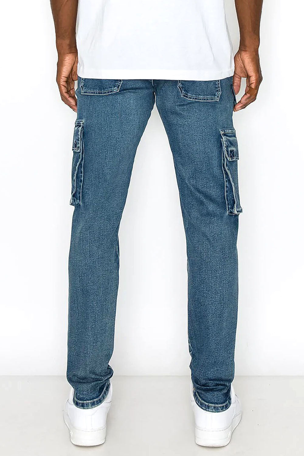 Utility Cargo Multi Pockets Denim Jeans