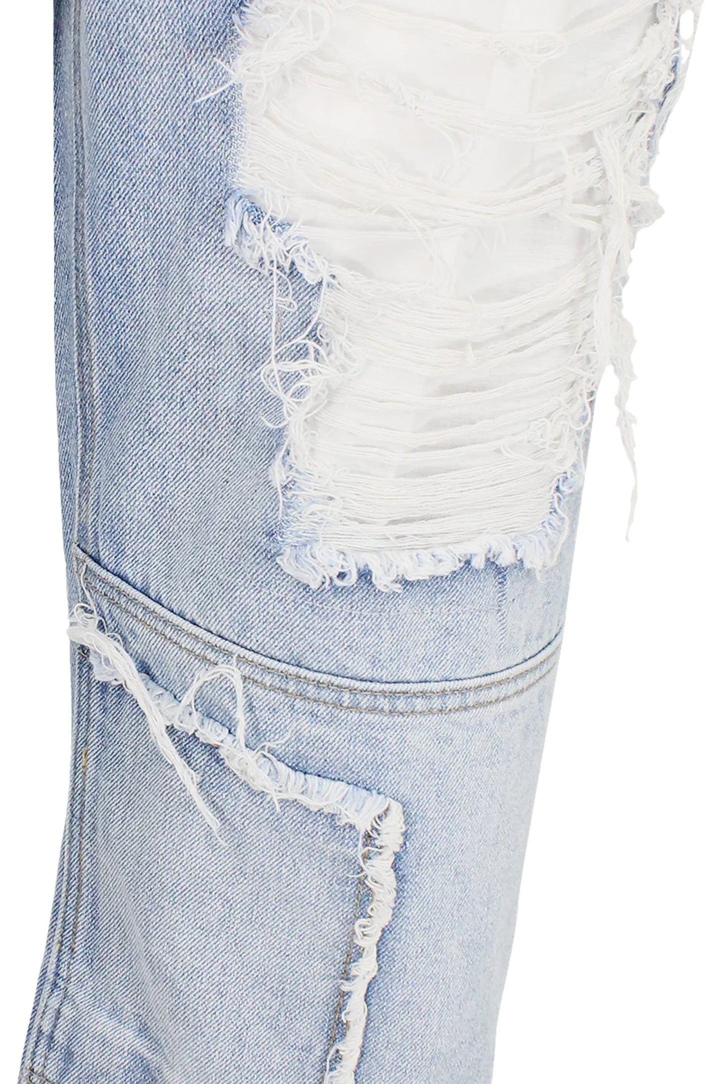 Men's Baggy Fit Heavy Distressed Denim Jeans