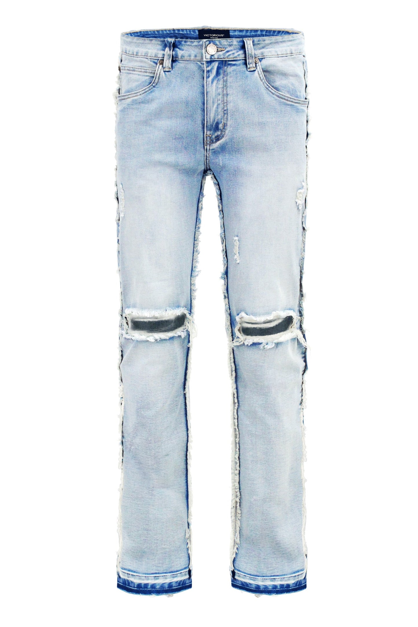 Men's Bootcut Raw Edge Denim Jeans