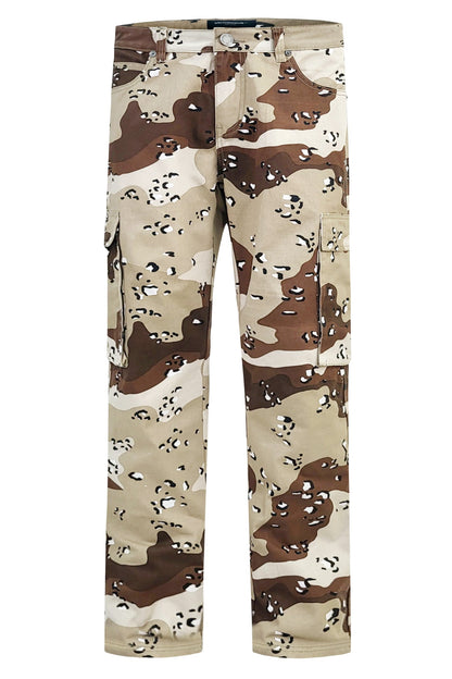 Men's Baggy Fit Desert Camo Cargo Jeans