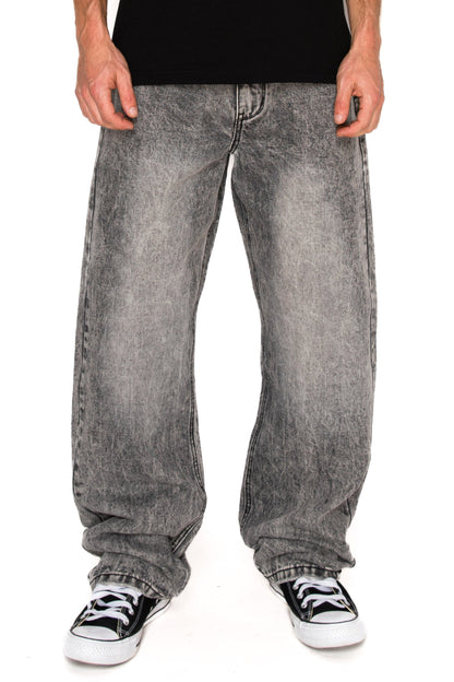 Baggy Fit Stone Washed Jeans