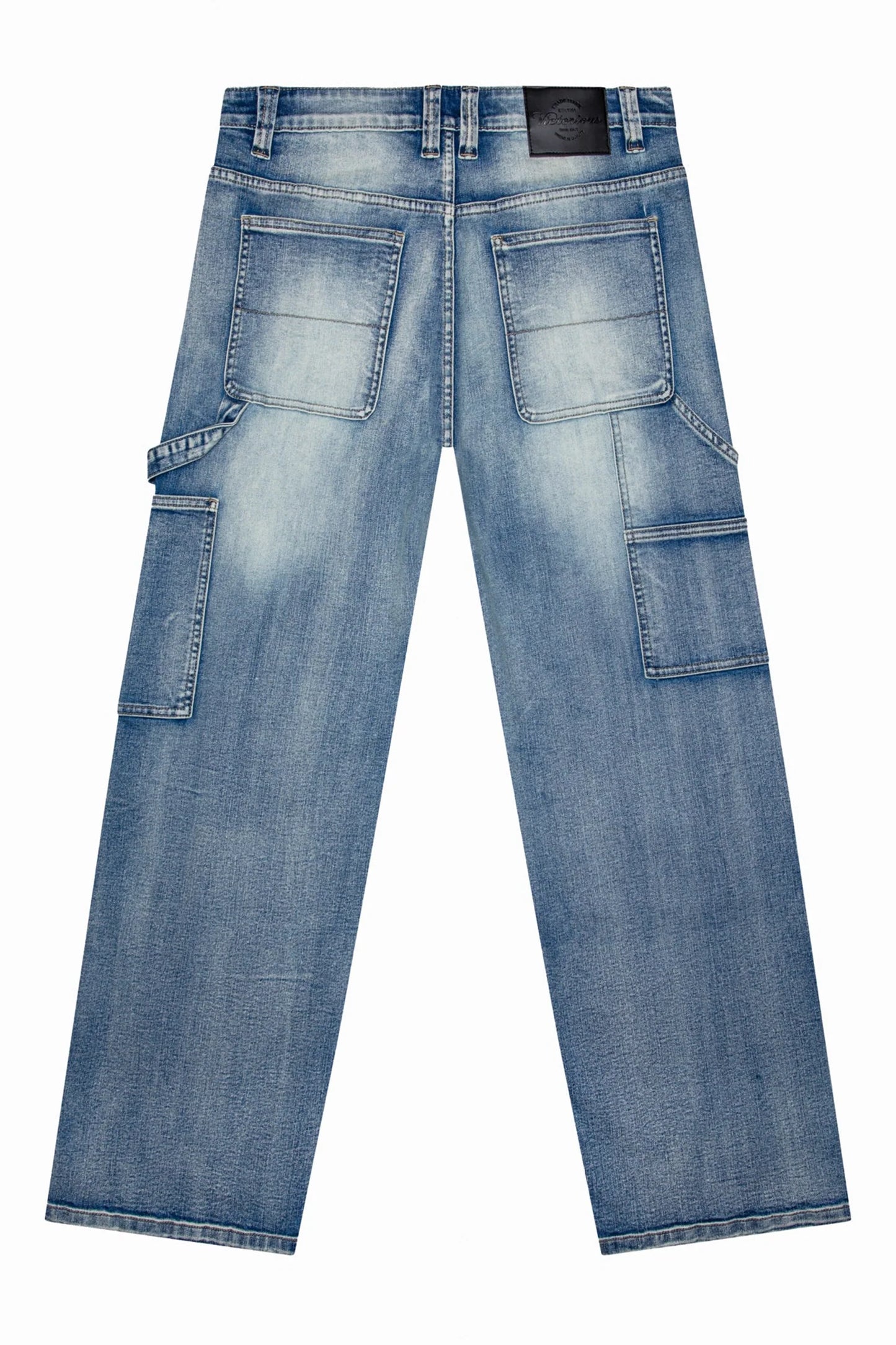 Baggy Fit Distressed Carpenter Denim Jeans