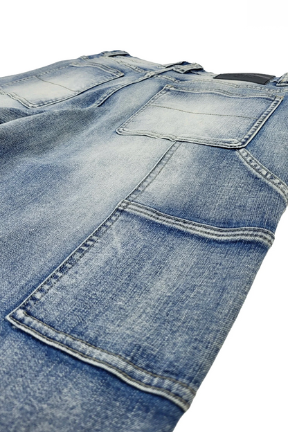 Baggy Fit Distressed Carpenter Denim Jeans