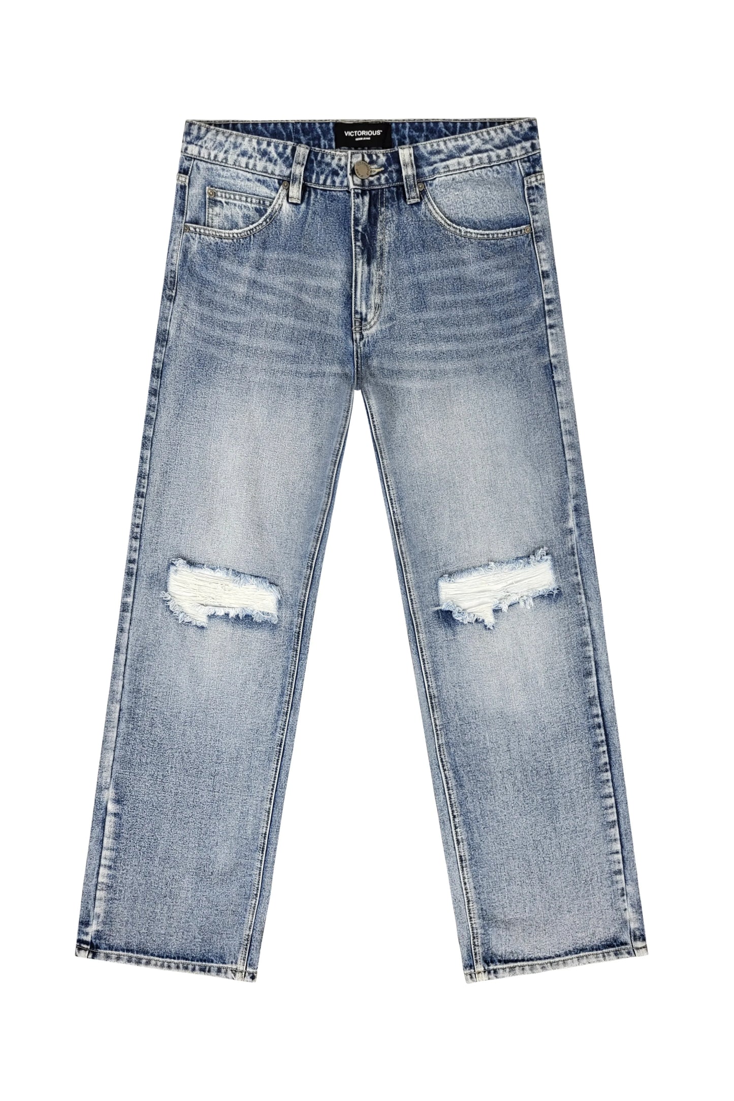 Baggy Fit Distressed Denim Jeans
