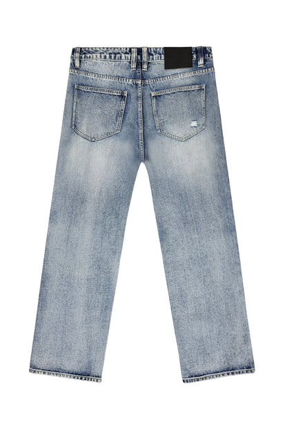 Baggy Fit Distressed Denim Jeans