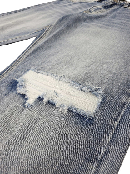 Baggy Fit Distressed Denim Jeans