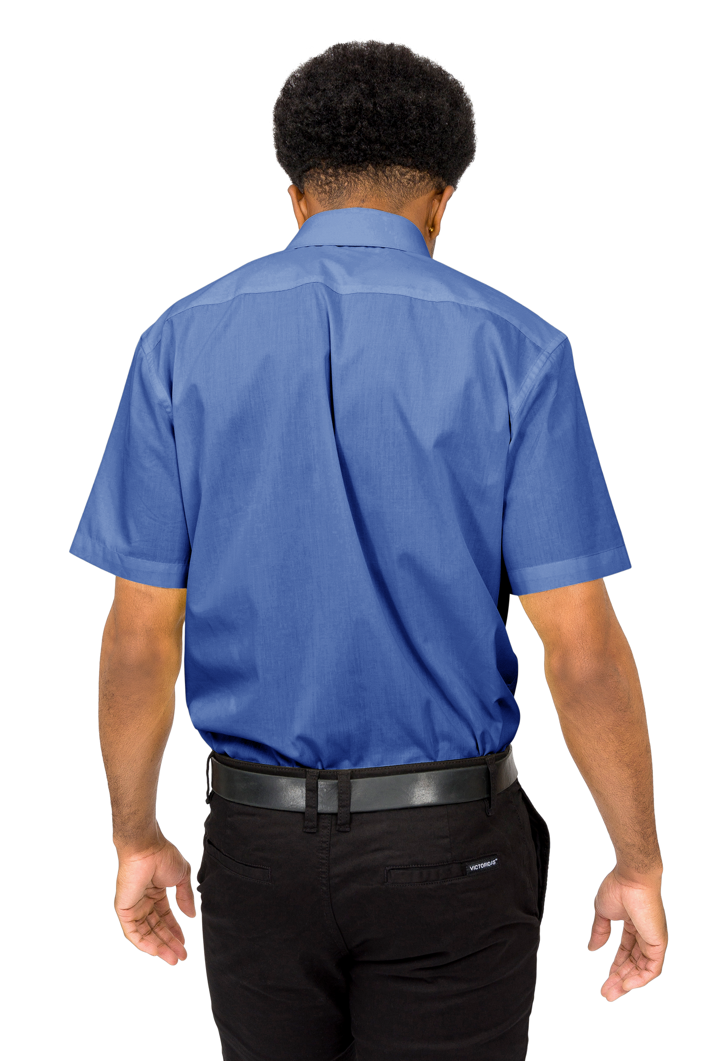 Men's Regular Fit Short Sleeve Solid Color Dress Shirts