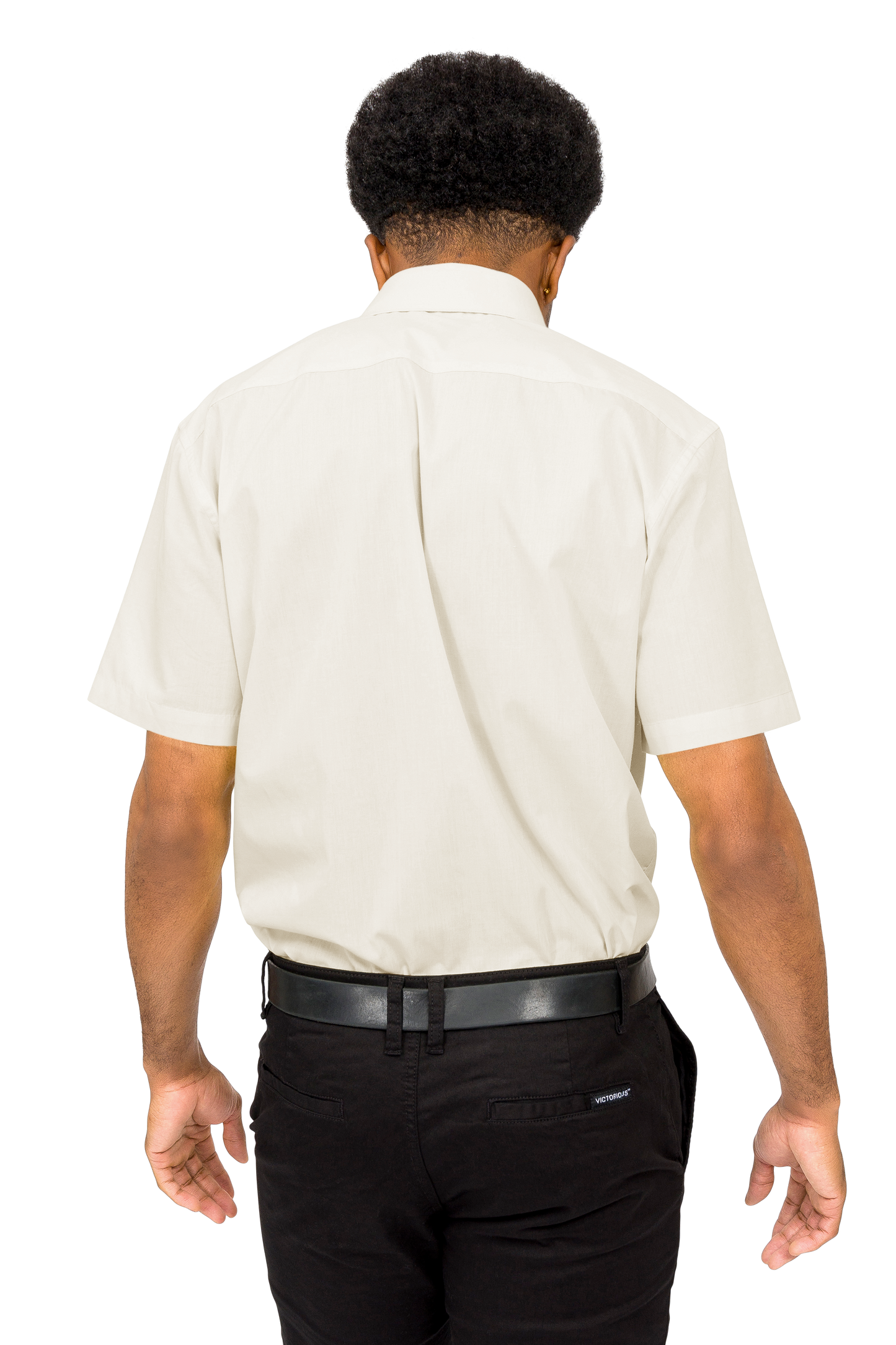 Men's Regular Fit Short Sleeve Solid Color Dress Shirts