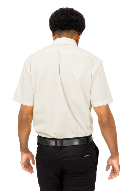 Men's Regular Fit Short Sleeve Solid Color Dress Shirts
