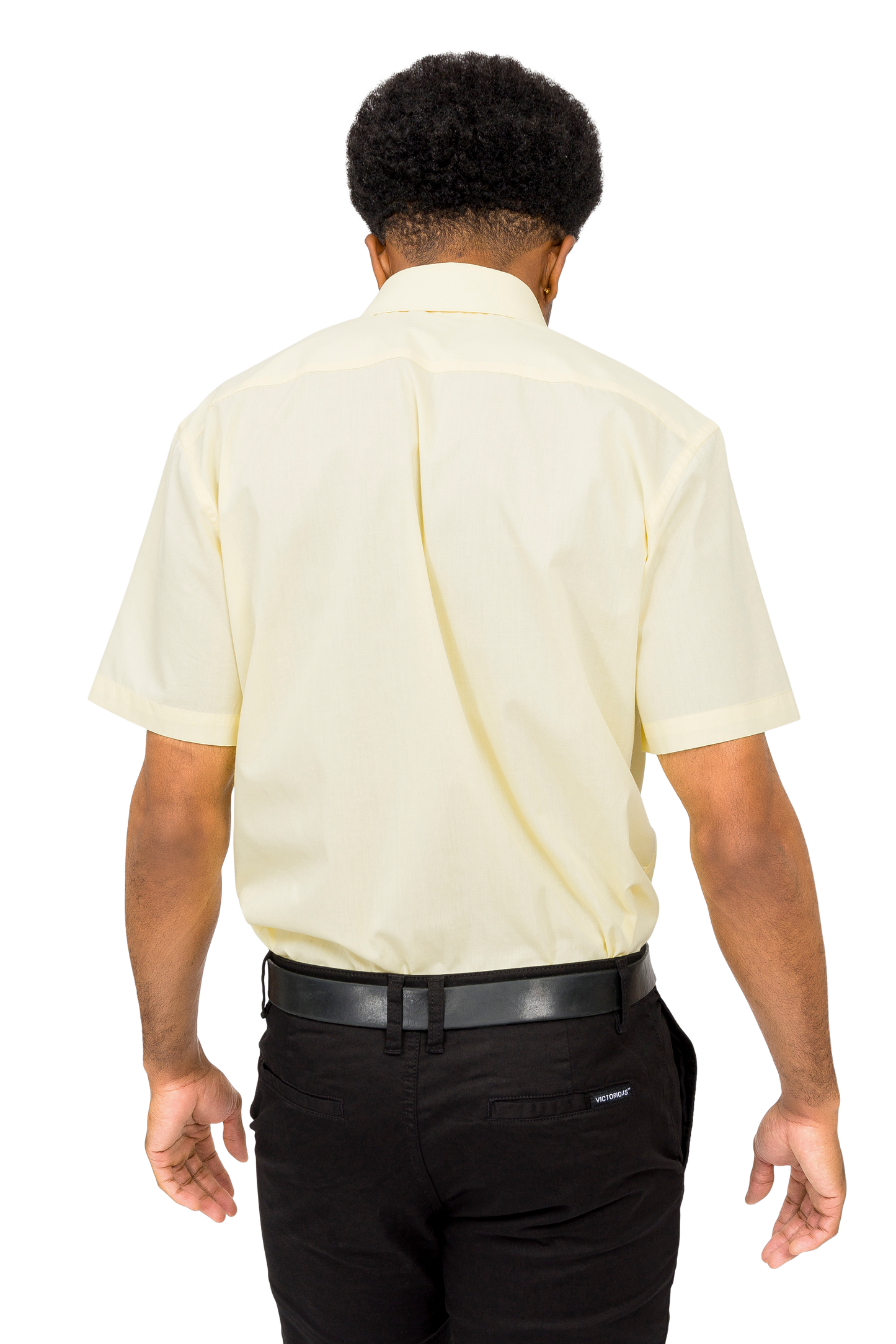 Men's Regular Fit Short Sleeve Solid Color Dress Shirts