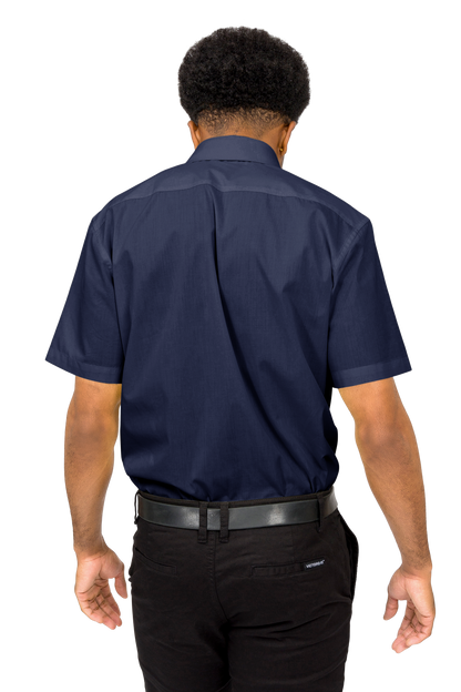 Men's Regular Fit Short Sleeve Solid Color Dress Shirts