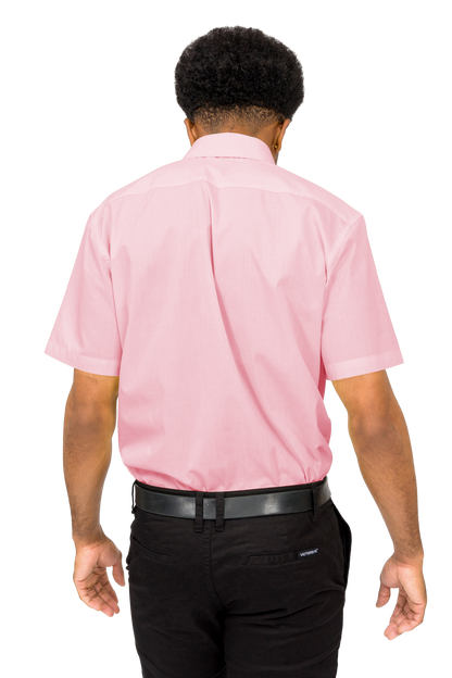 Men's Regular Fit Short Sleeve Solid Color Dress Shirts