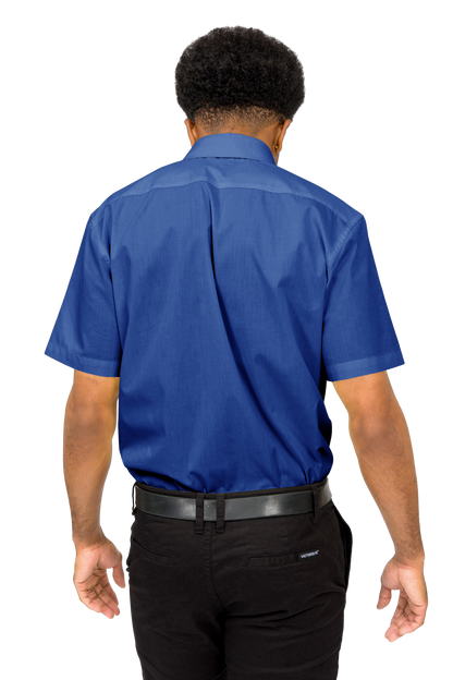 Men's Regular Fit Short Sleeve Solid Color Dress Shirts