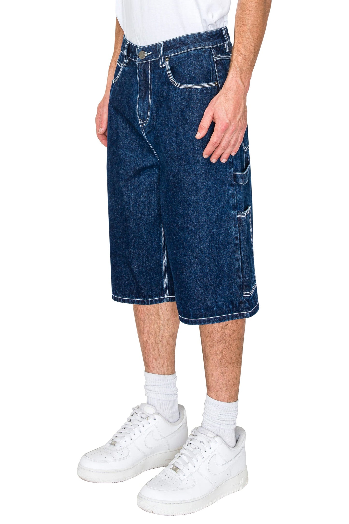 Men's Baggy Fit Carpenter Denim Shorts