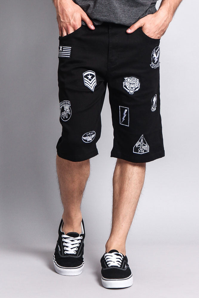Patch Twill Shorts