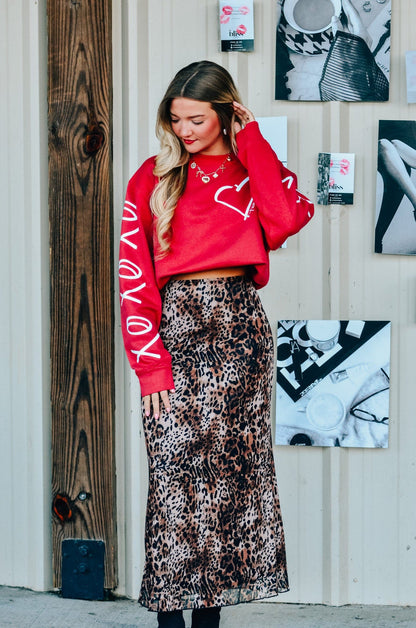 Hugs & Kisses Red Sweatshirt