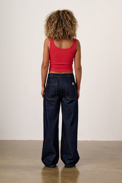 Eden - Cotton Vest in Red