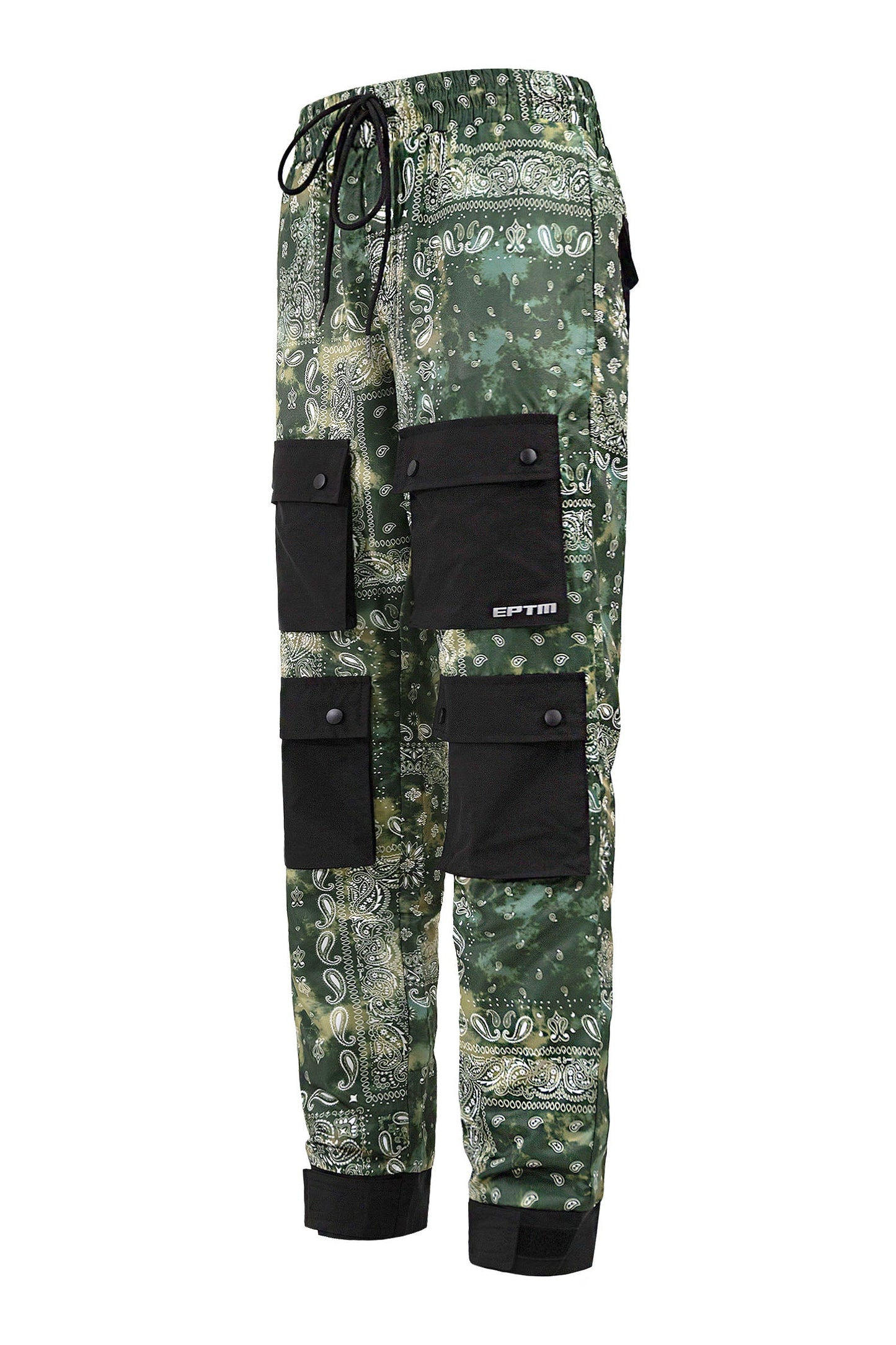 Men's Bandana Print Hyper Cargo Jogger Pants