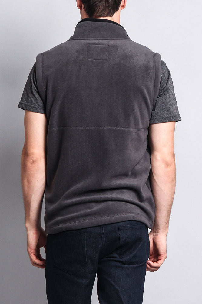 Men's Three Pocket Fleece Vest