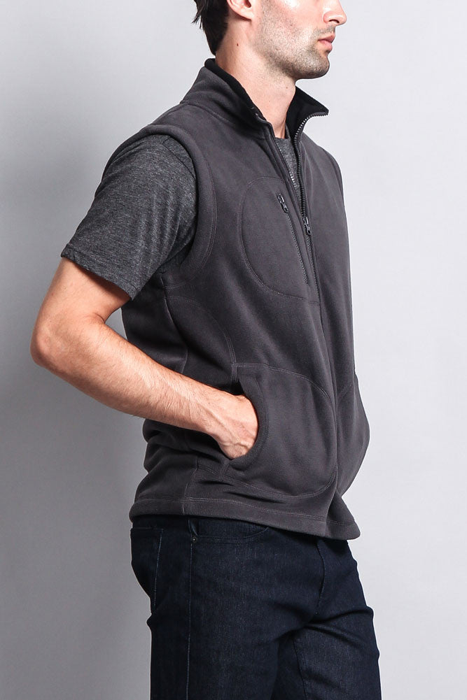 Men's Three Pocket Fleece Vest